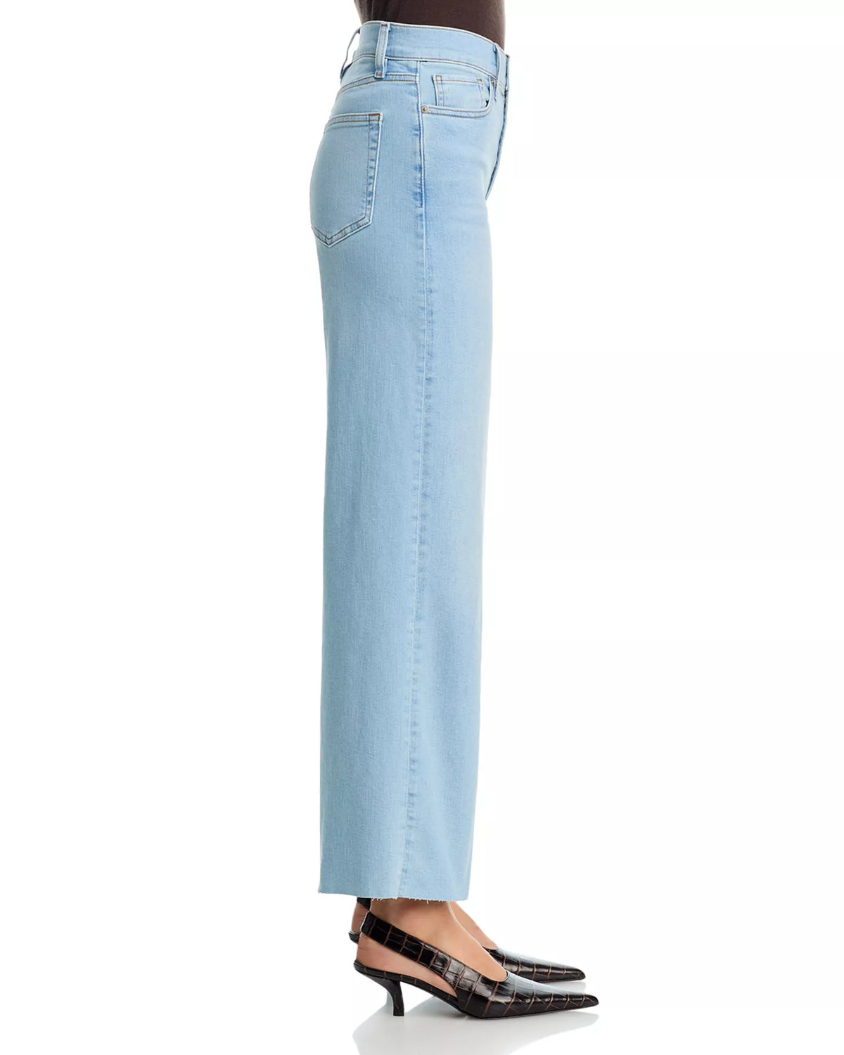 FRAME Le Slim Palazzo in Hush Raw After