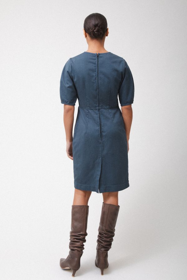 Prairie Underground Arc Dress in Deep Teal
