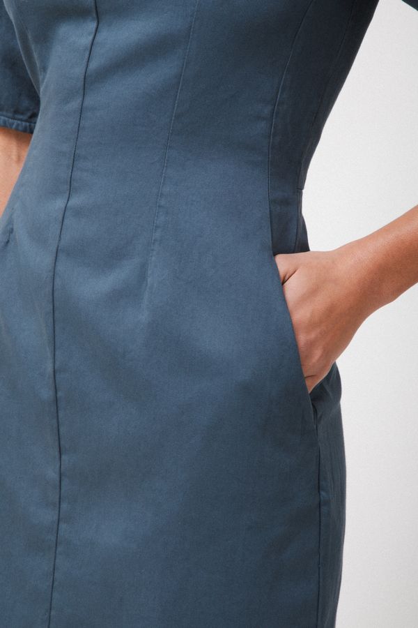 Prairie Underground Arc Dress in Deep Teal