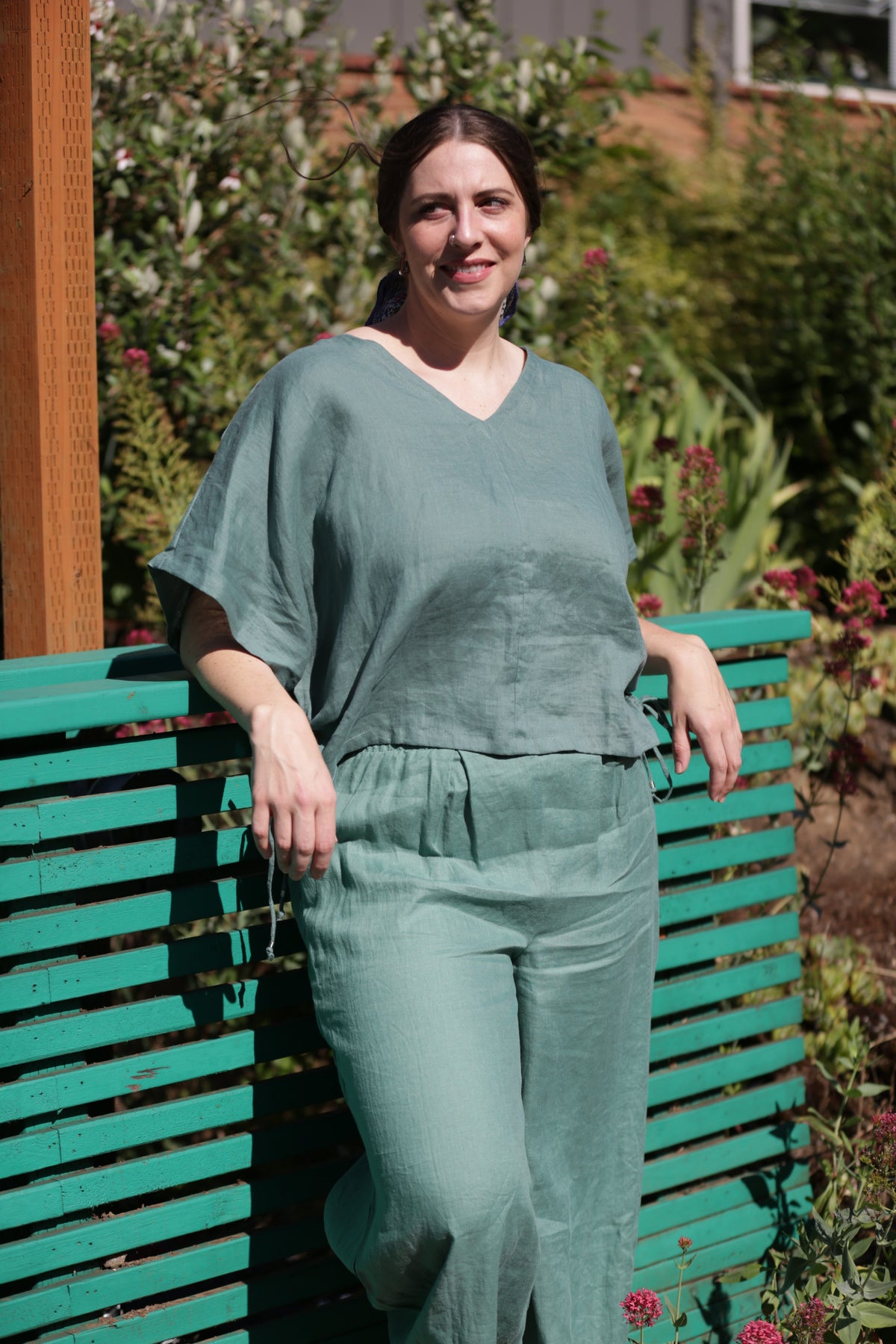 BEL KAZAN Isla Top in Seafoam