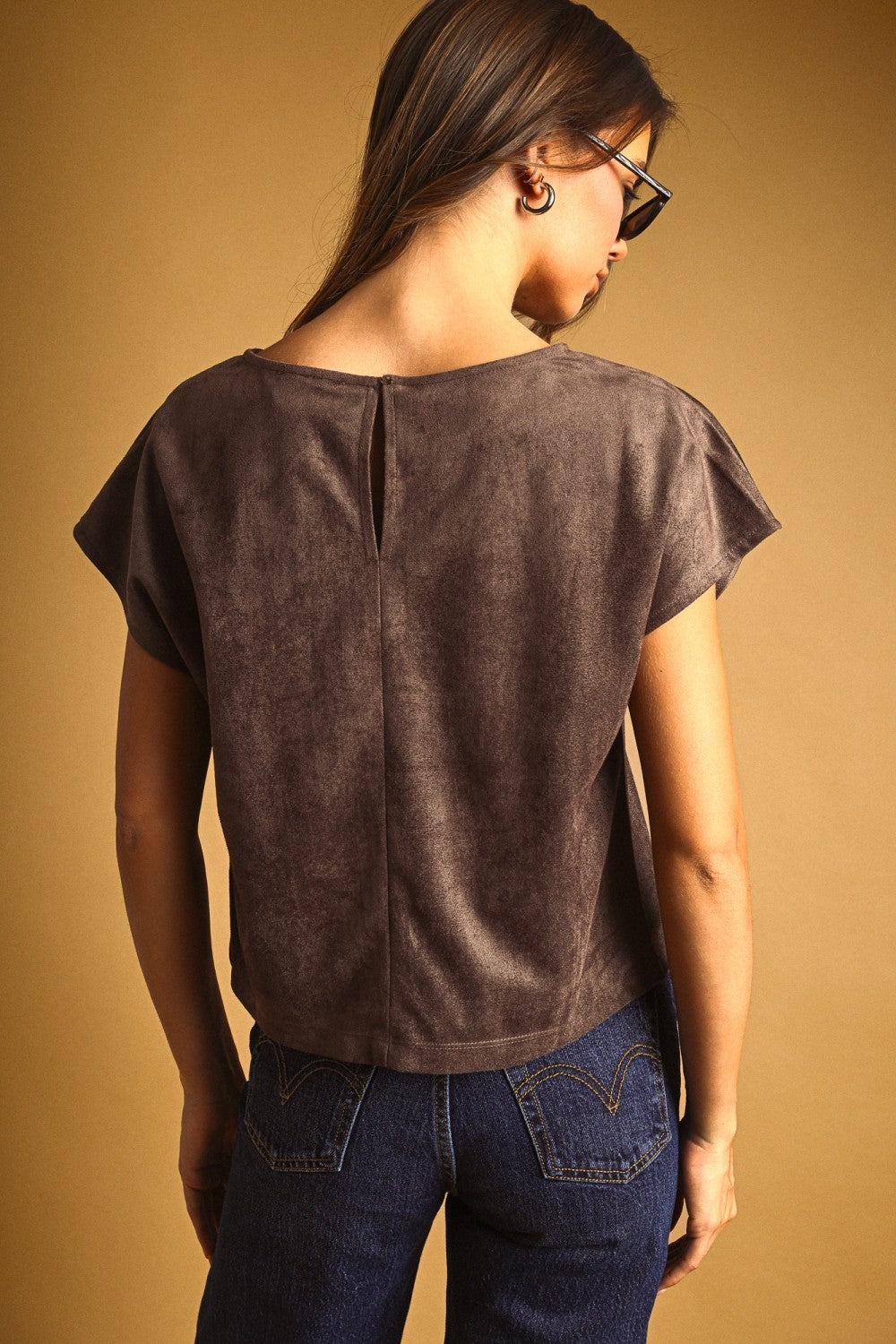 DEON Suede Crop Top