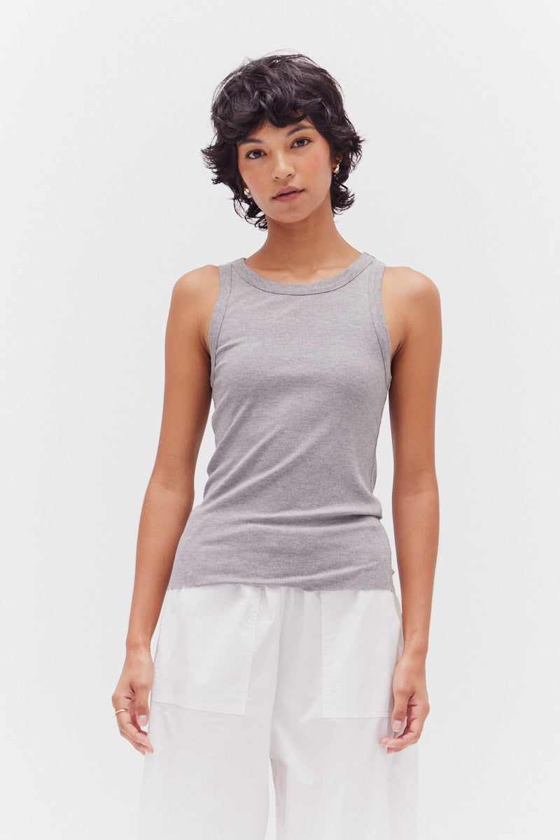 NYLAND Dita Binding Tank Top Grey melange