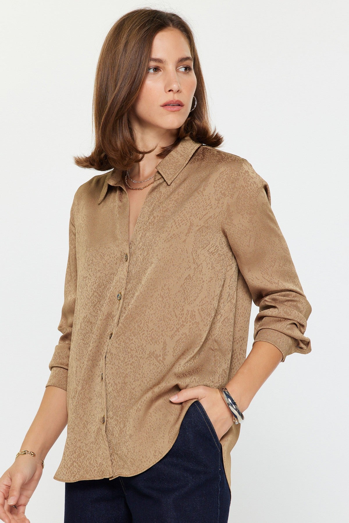 NYLAND Citra Jacquard Button Down Shirt