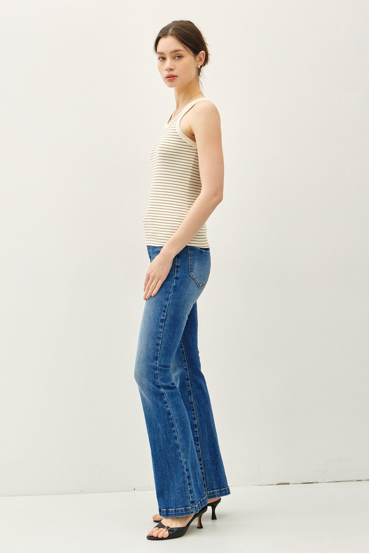 NYLAND Blaire Striped Scoop Neck Tank