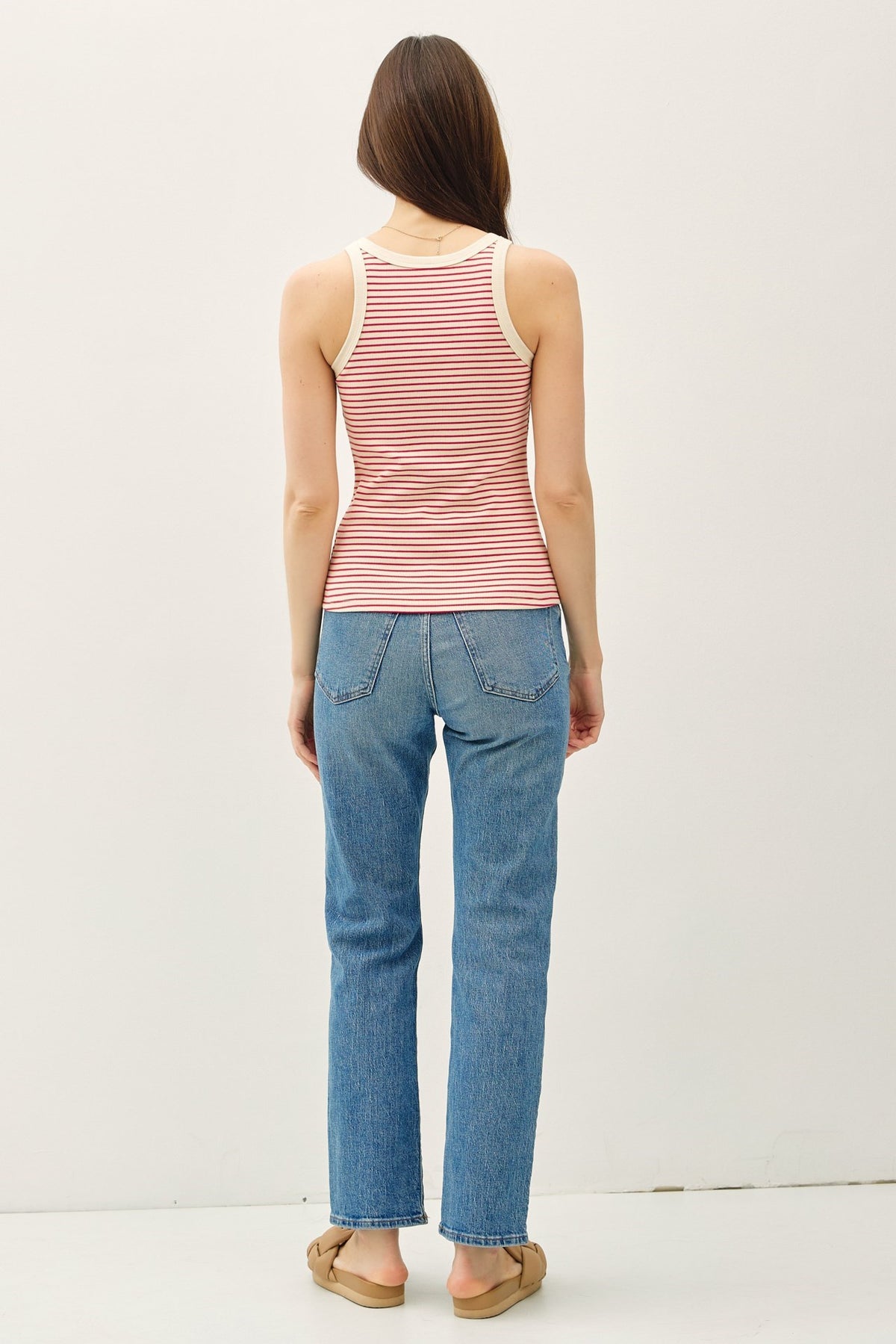 NYLAND Blaire Striped Scoop Neck Tank