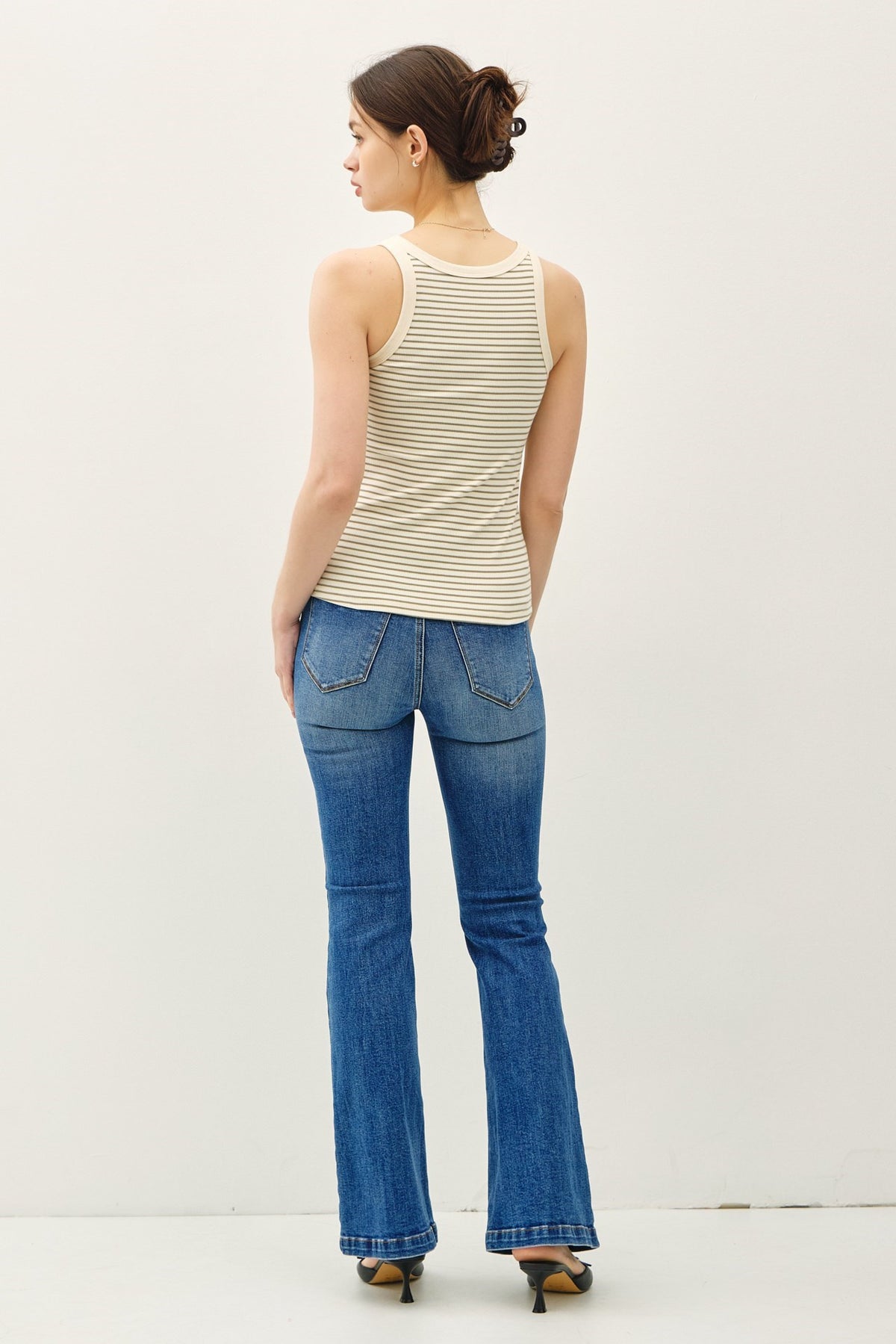 NYLAND Blaire Striped Scoop Neck Tank