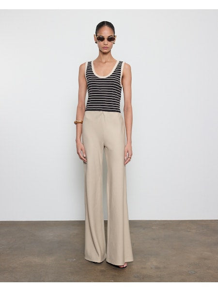 Enza Costa Cotton Stripe Classic U Tank