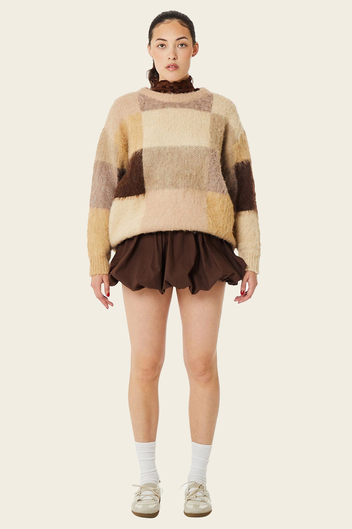 Find Me Now FMN Check Sweater