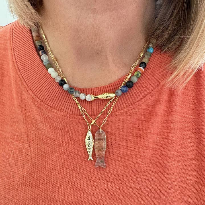 Jessica Matrasko Ausra Fish Necklace