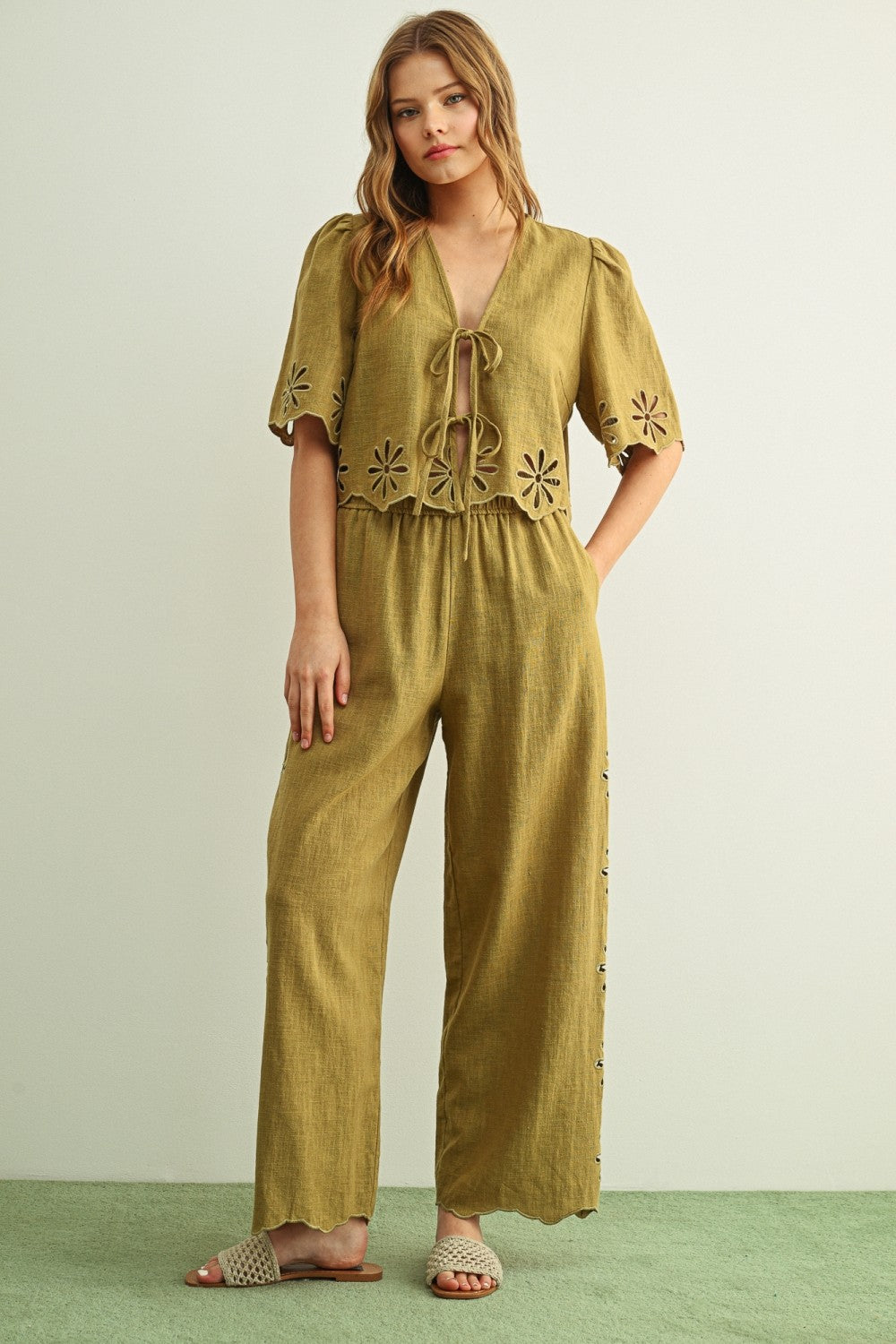 DEON Scalloped Easy Pants