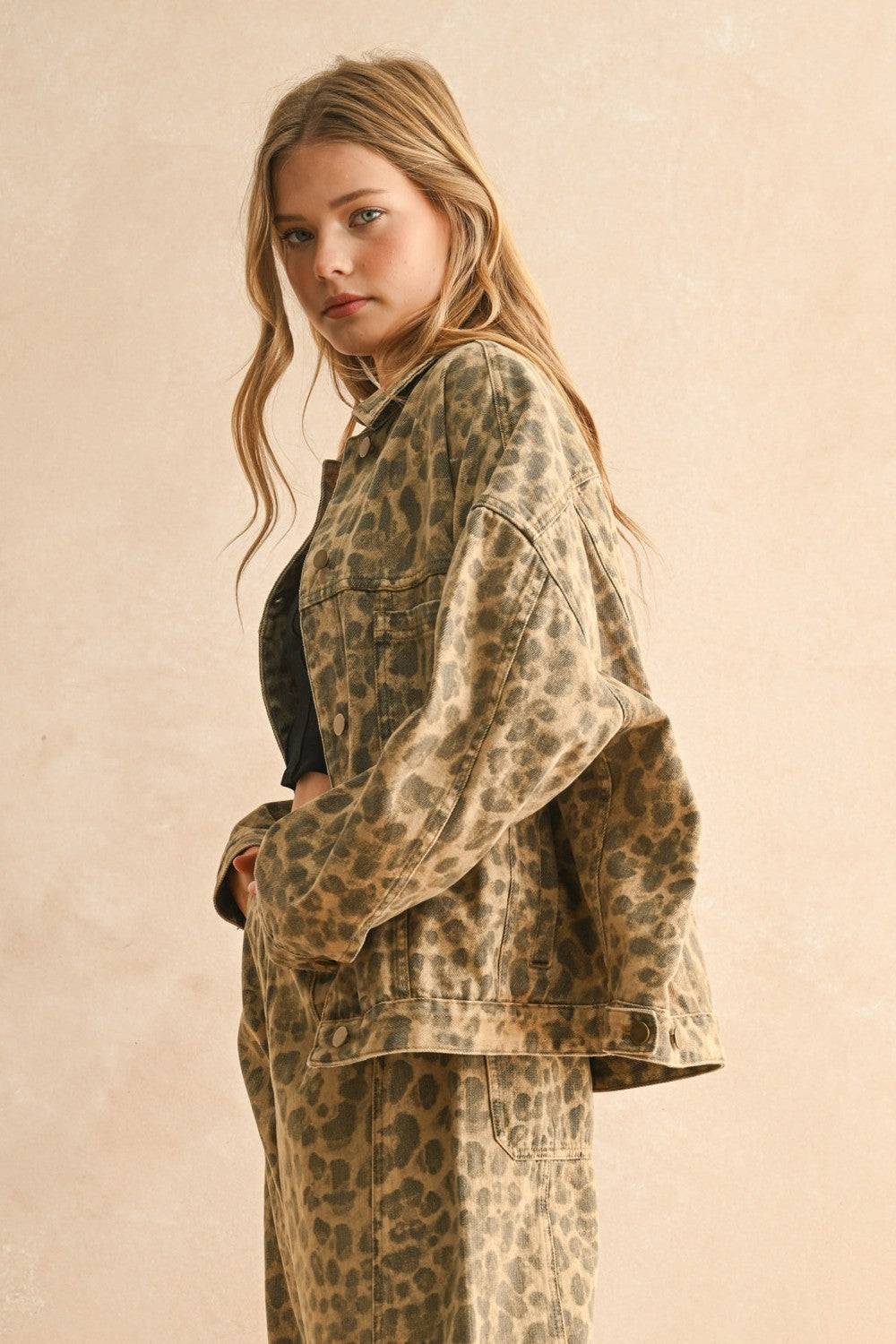 NYLAND Doretha Leopard Printed Jacket