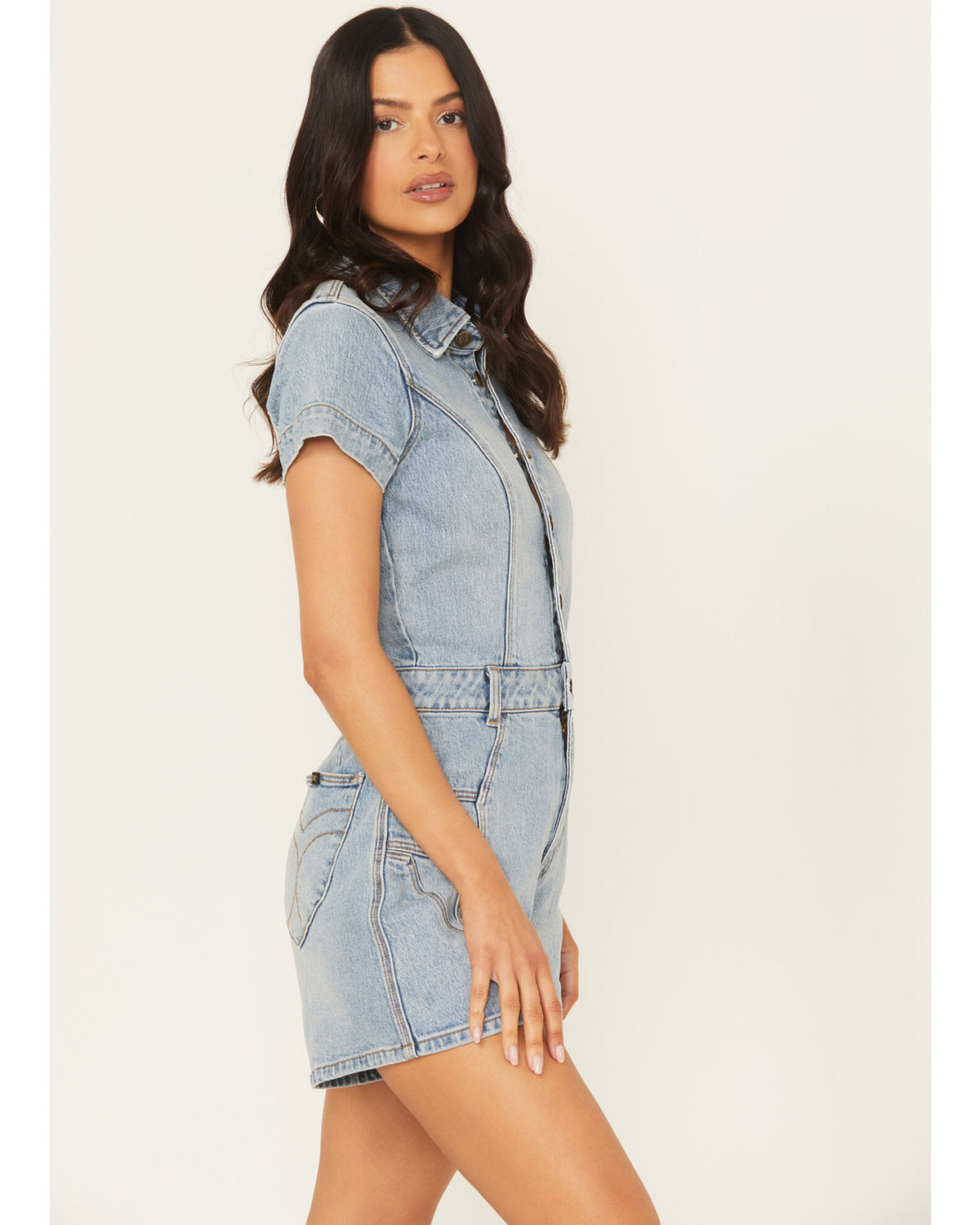 Rolla's Lightening Romper in Light Vintage Inidigo