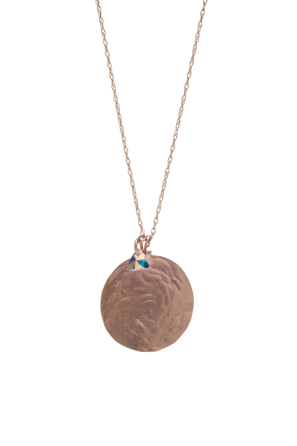 Kenda Kist Medallion Necklace Rose Gold Filled