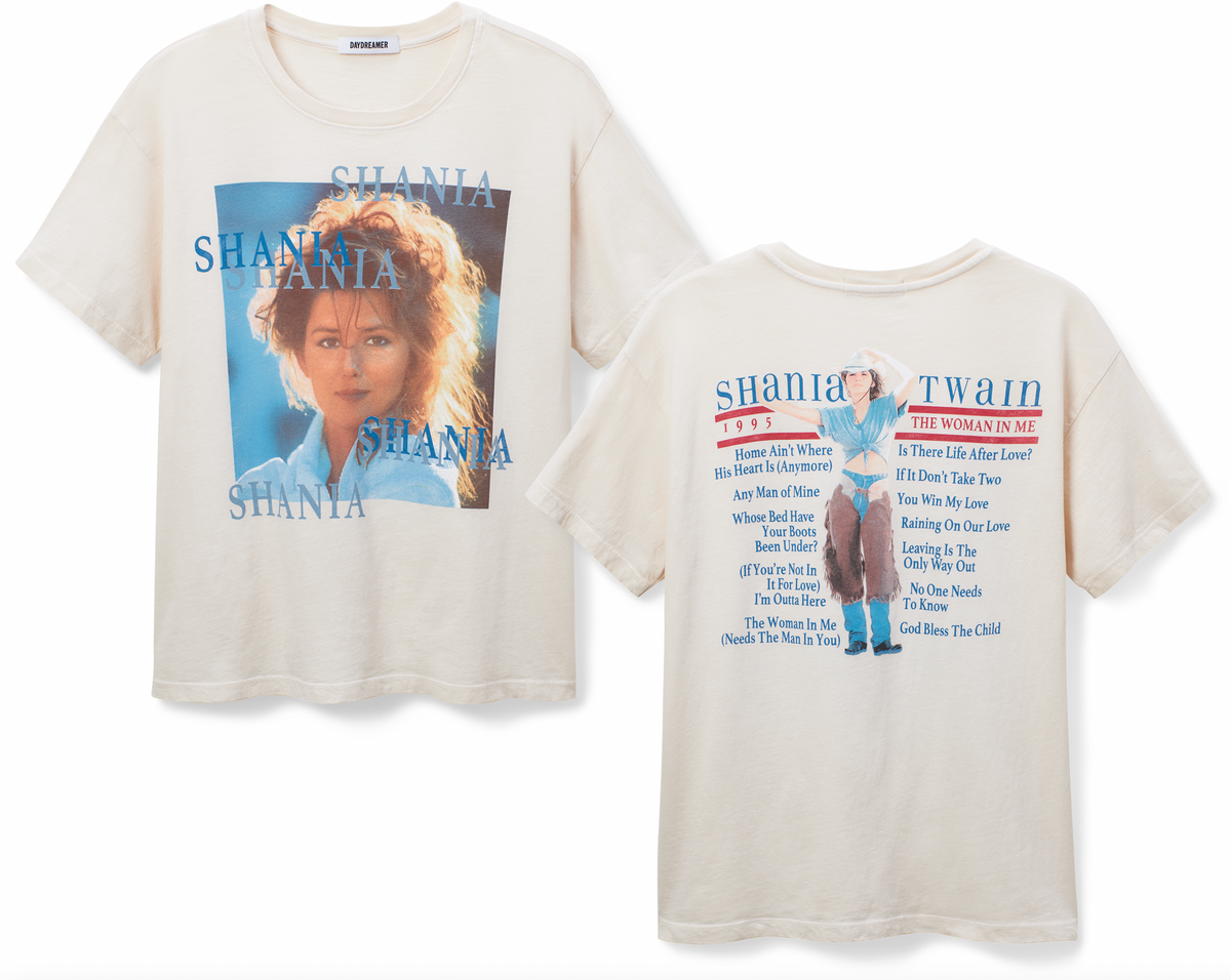 DAYDREAMER Shania Twain Woman in Me Boyfriend Tee