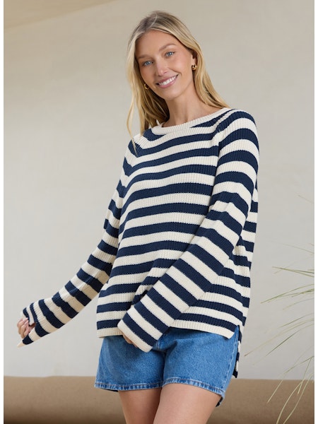 Stitches & Stripes Alice Pullover in Anchor Combo Anchor Combo