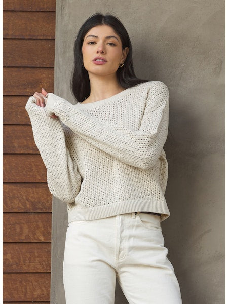 Stitches & Stripes Spade Pullover Clay