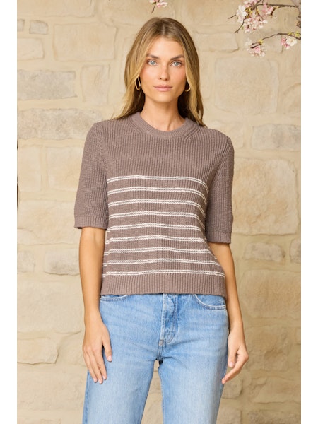 Stitches & Stripes Pearson Tee Morel Combo