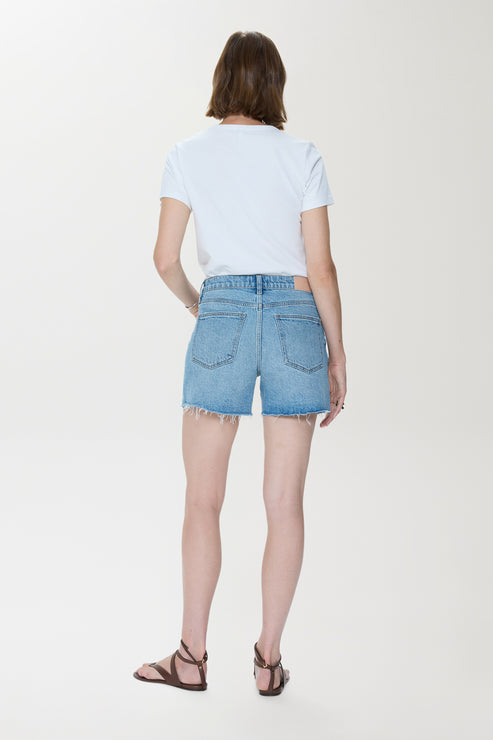 PISTOLA Kennedy Relaxed Mid Rise Denim Short in Escape
