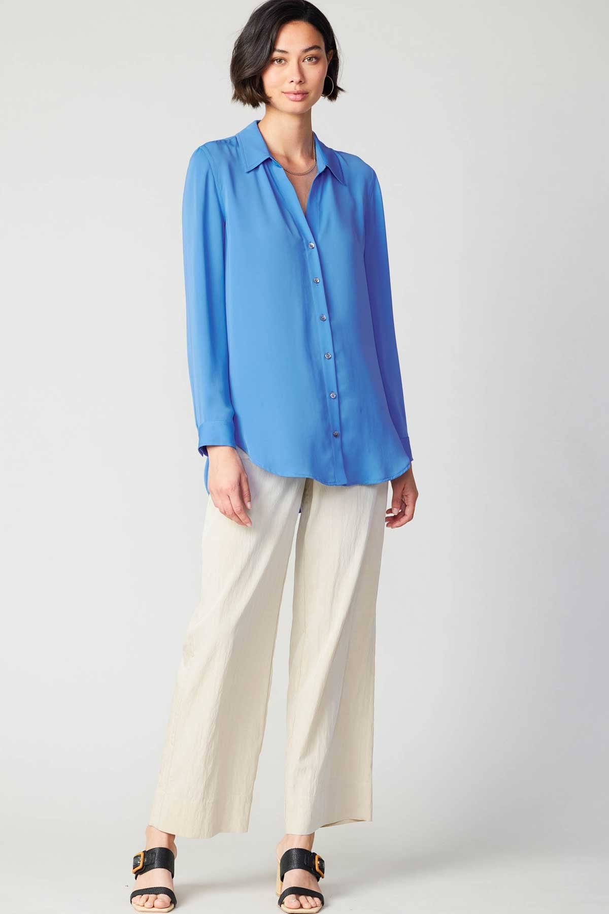NYLAND Marion LS Spread Collar Button Down
