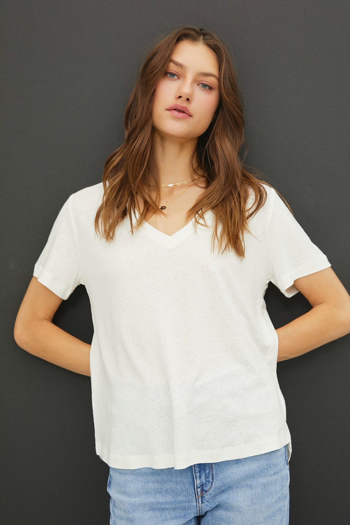 NYLAND Beatrix Ultra Soft V-Neck T-Shirt
