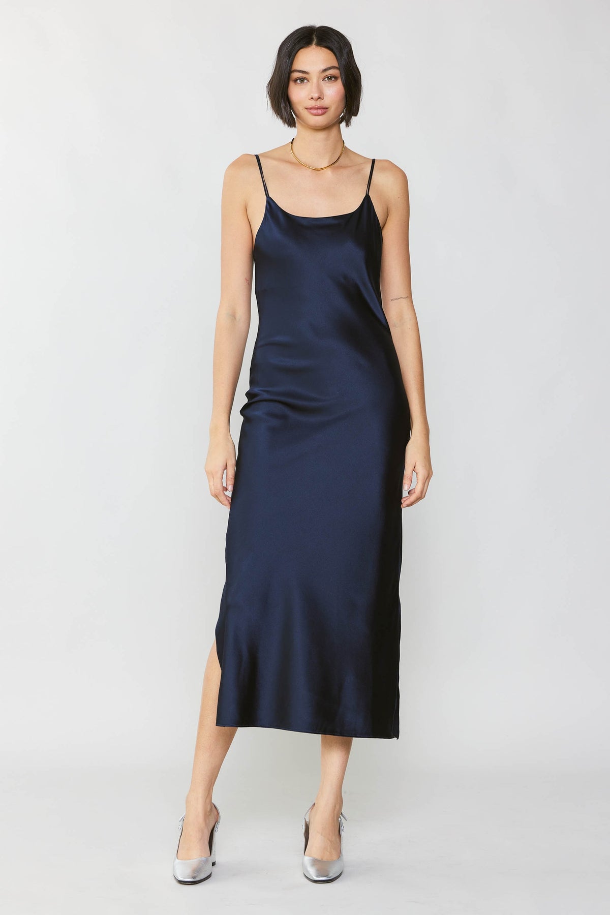 NYLAND Philippa Double Spaghetti Strap Cami Dress Navy