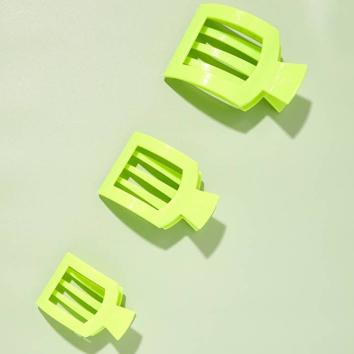 TELETIES Square Flat Hair Clip - Small