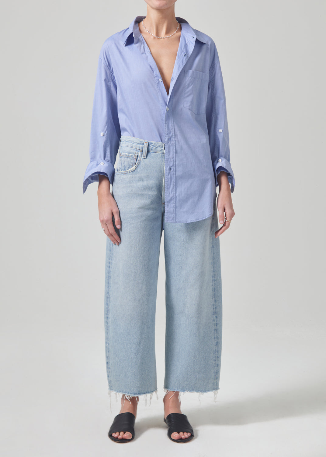 Citizens of Humanity Ayla Raw Hem Crop in Freshwater