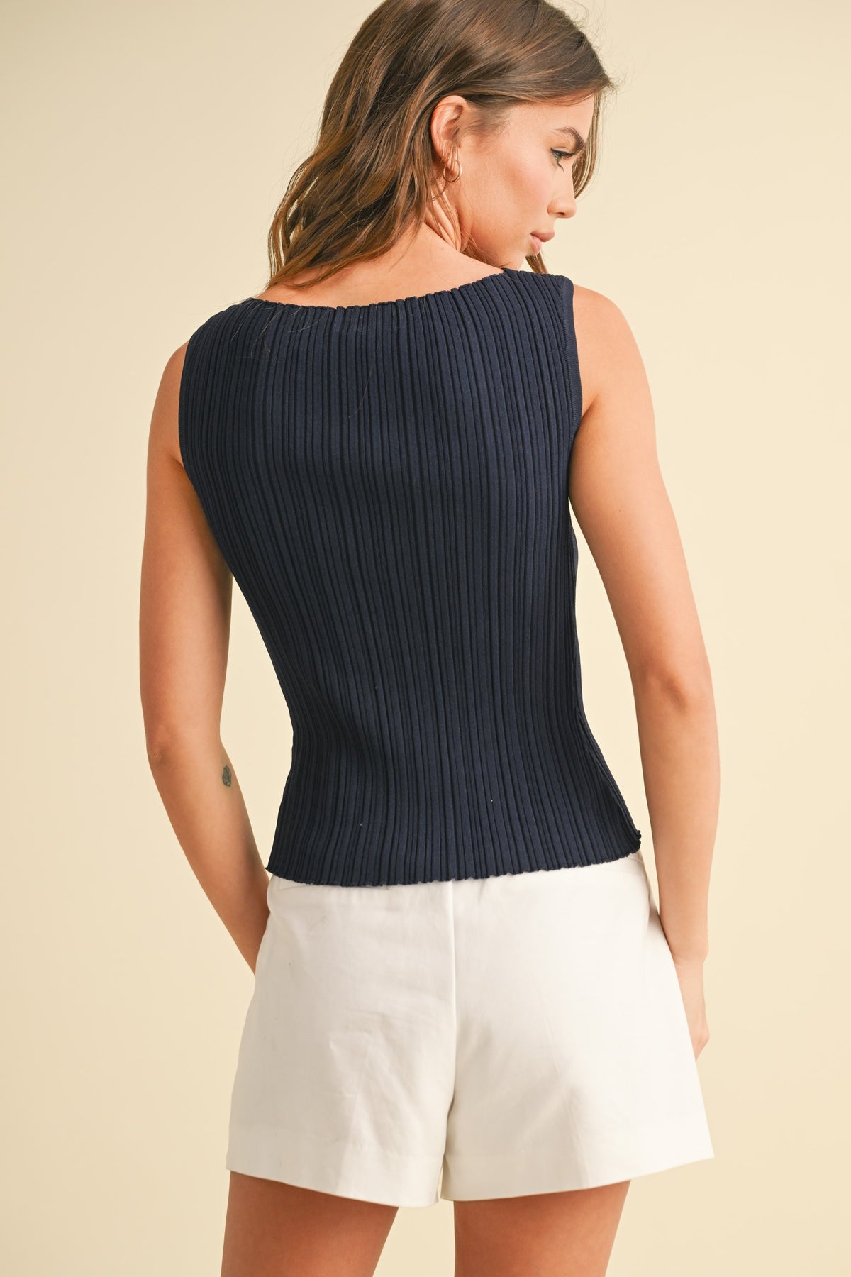 NYLAND Ima Ribbed Knitted Top
