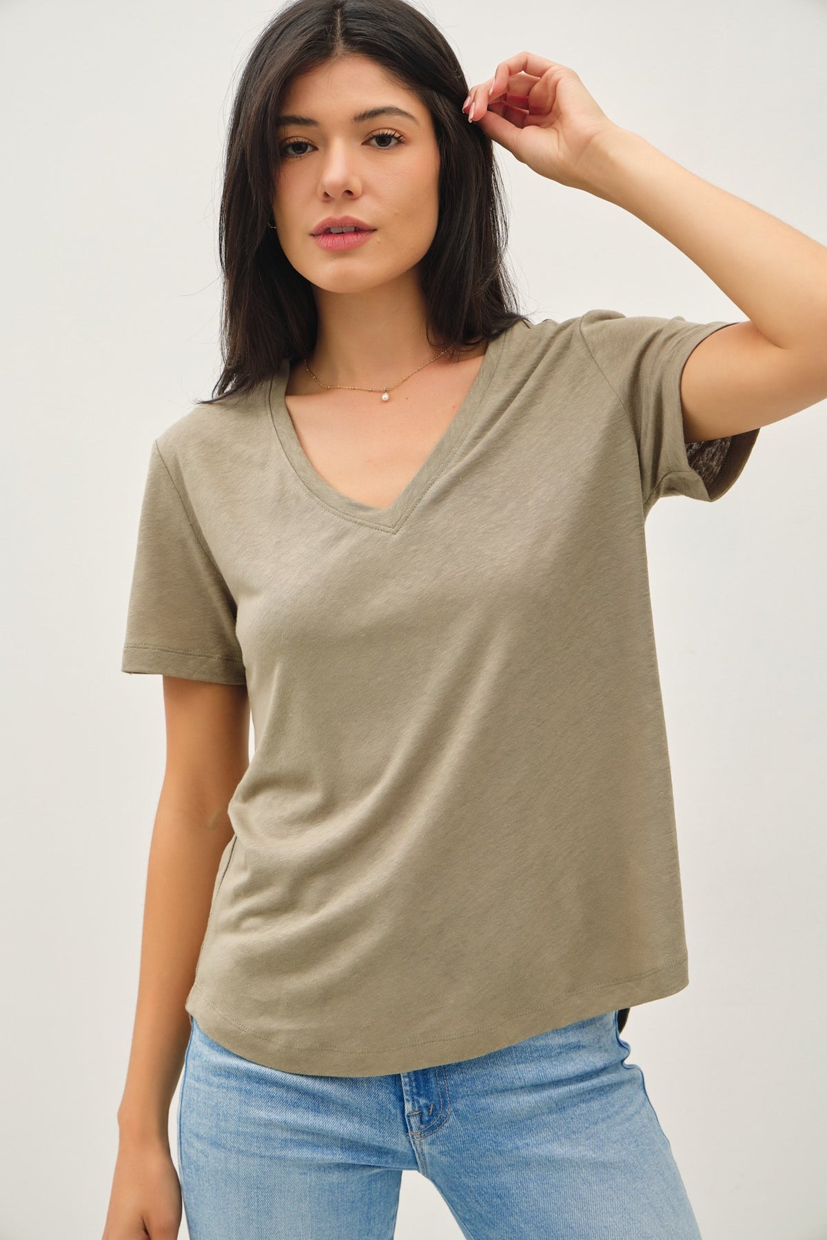 NYLAND Beatrix Ultra Soft V-Neck T-Shirt