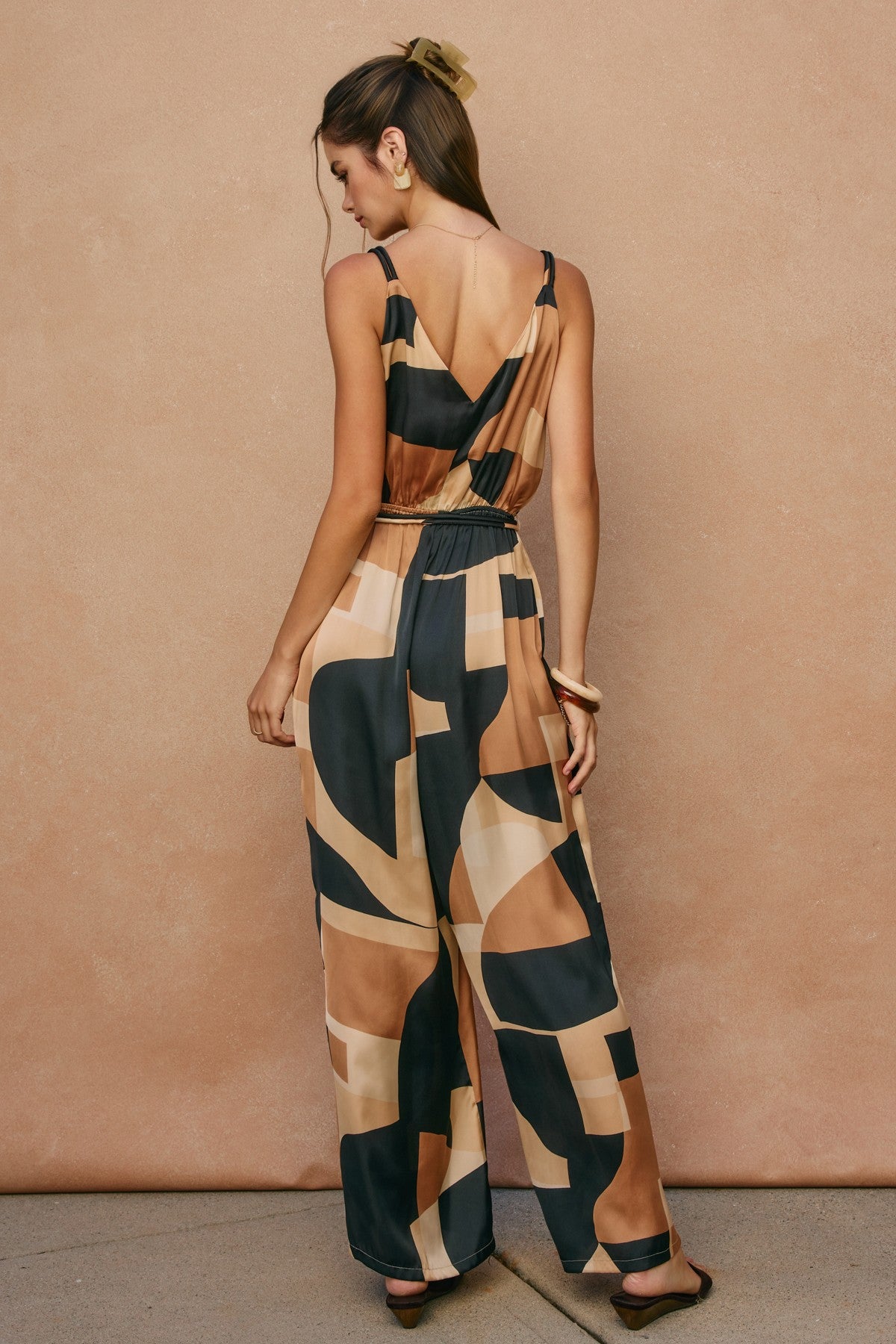 NYLAND Charli First Class Cord Strap Surplice Jumpsuit