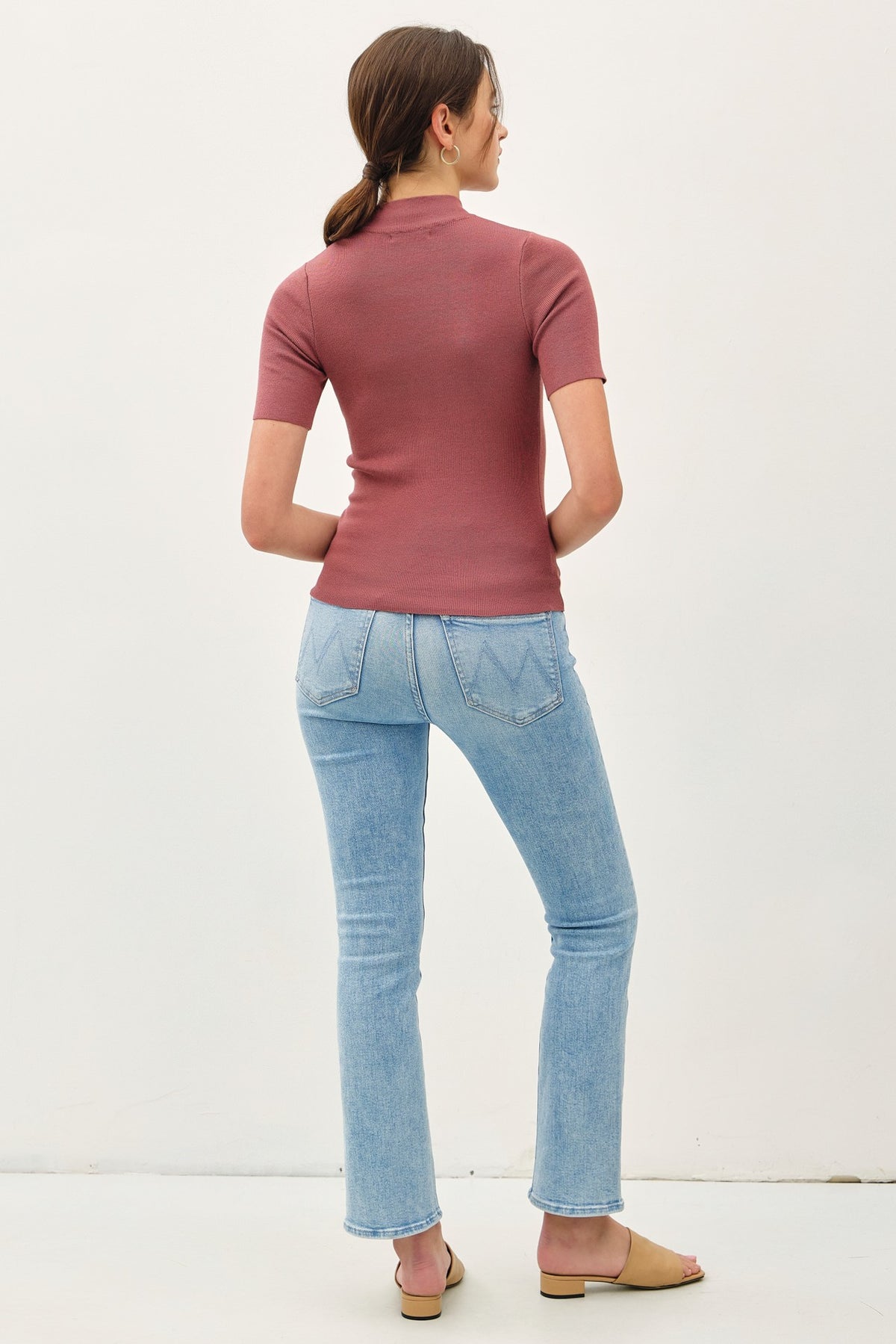 NYLAND Mable S/S Ribbed Sweater