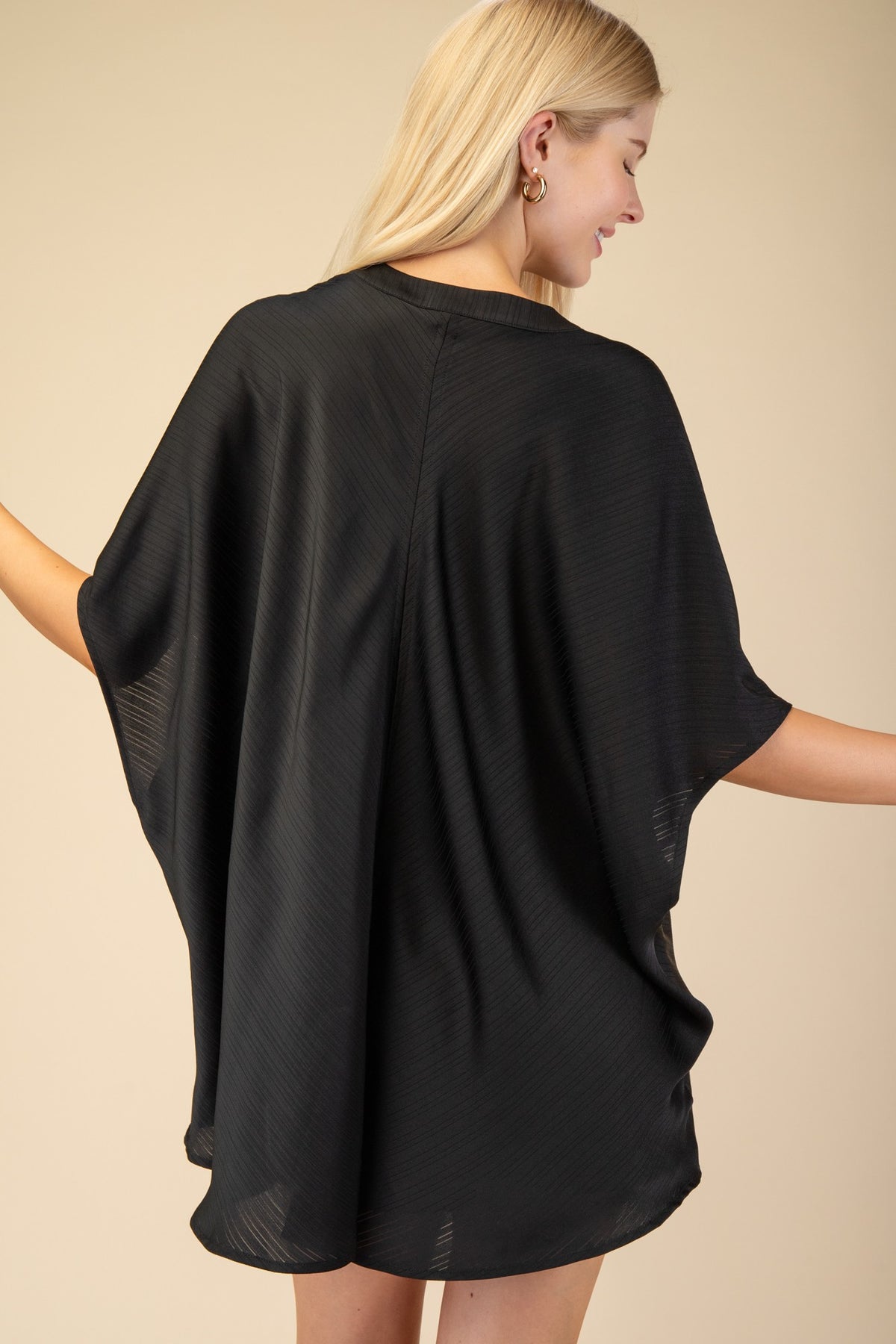 NYLAND Virginia Oversize Satin Stripe Top