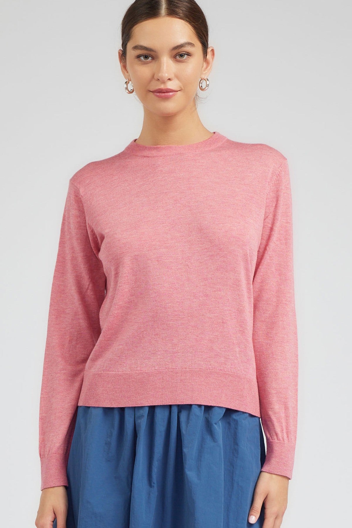 NYLAND Chiara Pullover Sweater Sunset Coral