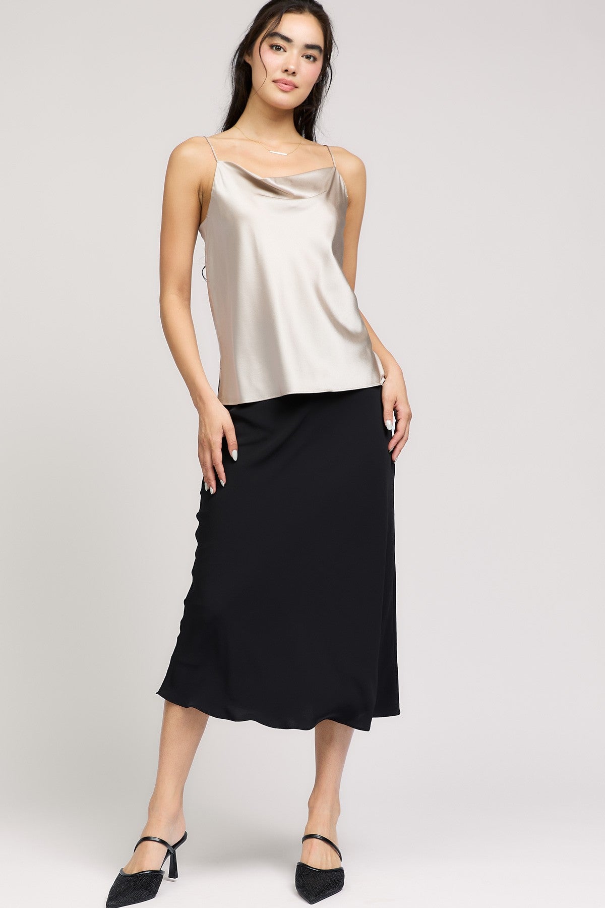 DEON Dinah Cowl Neck Cami Champagne