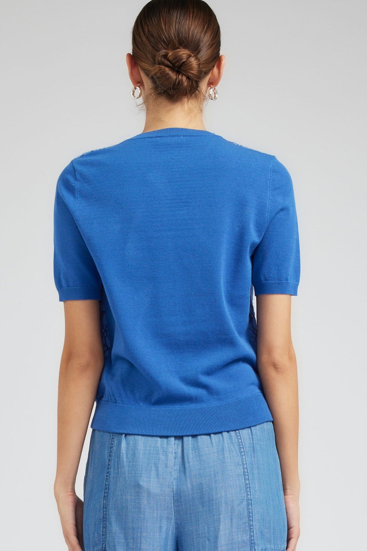 NYLAND Chantal Lace Detail SS Sweater