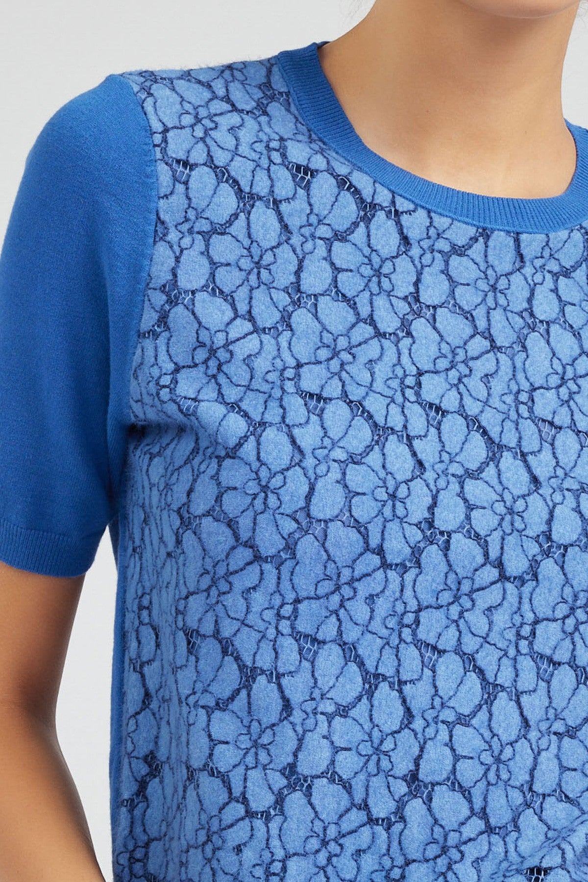 NYLAND Chantal Lace Detail SS Sweater