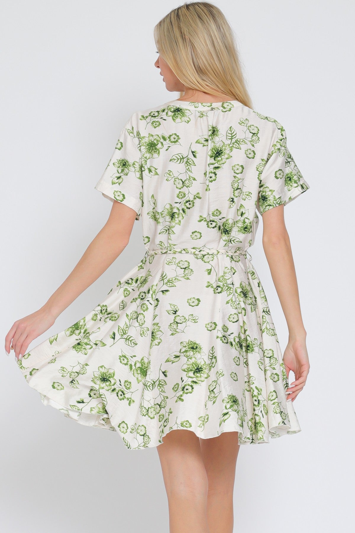 NYLAND Giovanna Braid Belted Mini Dress