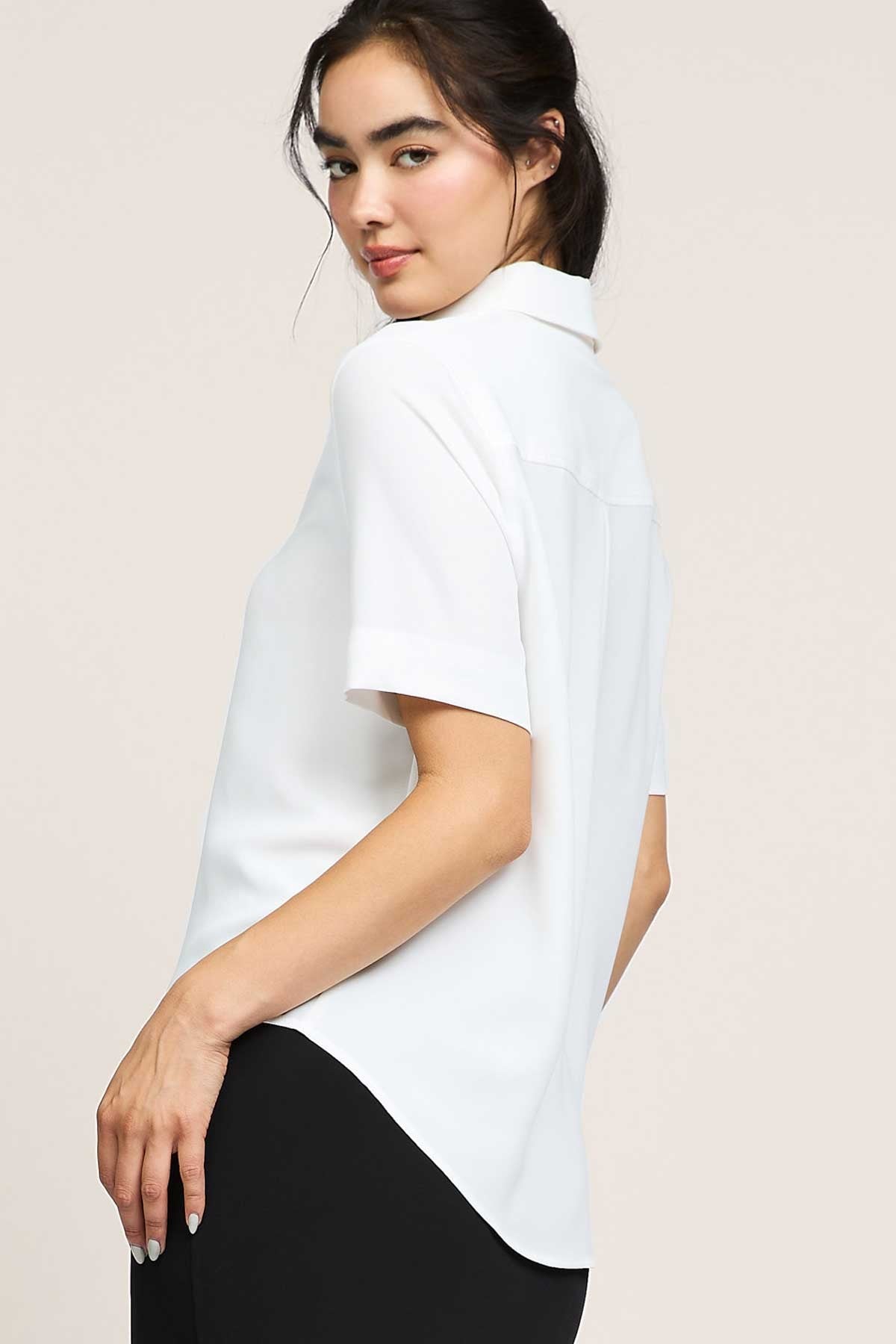 NYLAND Delore Half Sleeve Button Down Shirt