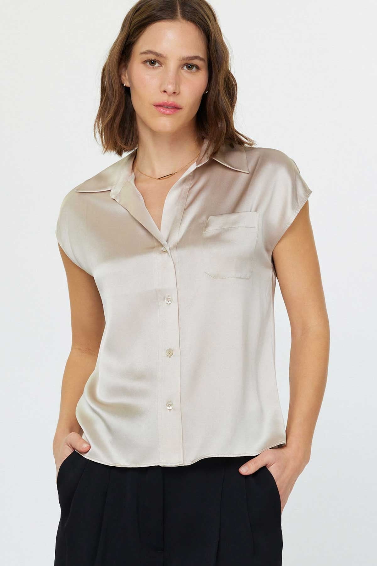 DEON Elegance Cap Sleeve Blouse