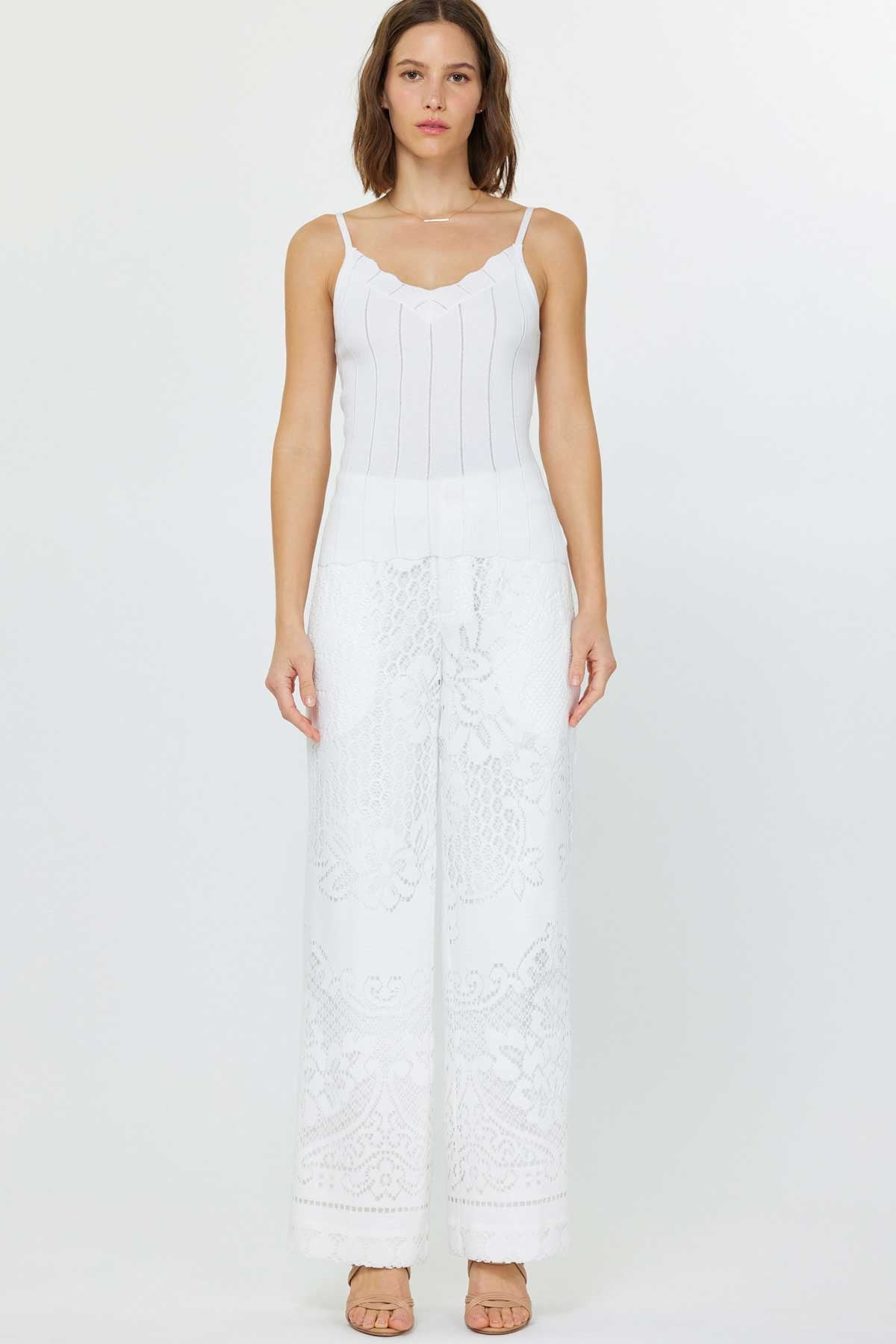NYLAND Rhea Scalloped Scoopneck Tank Top