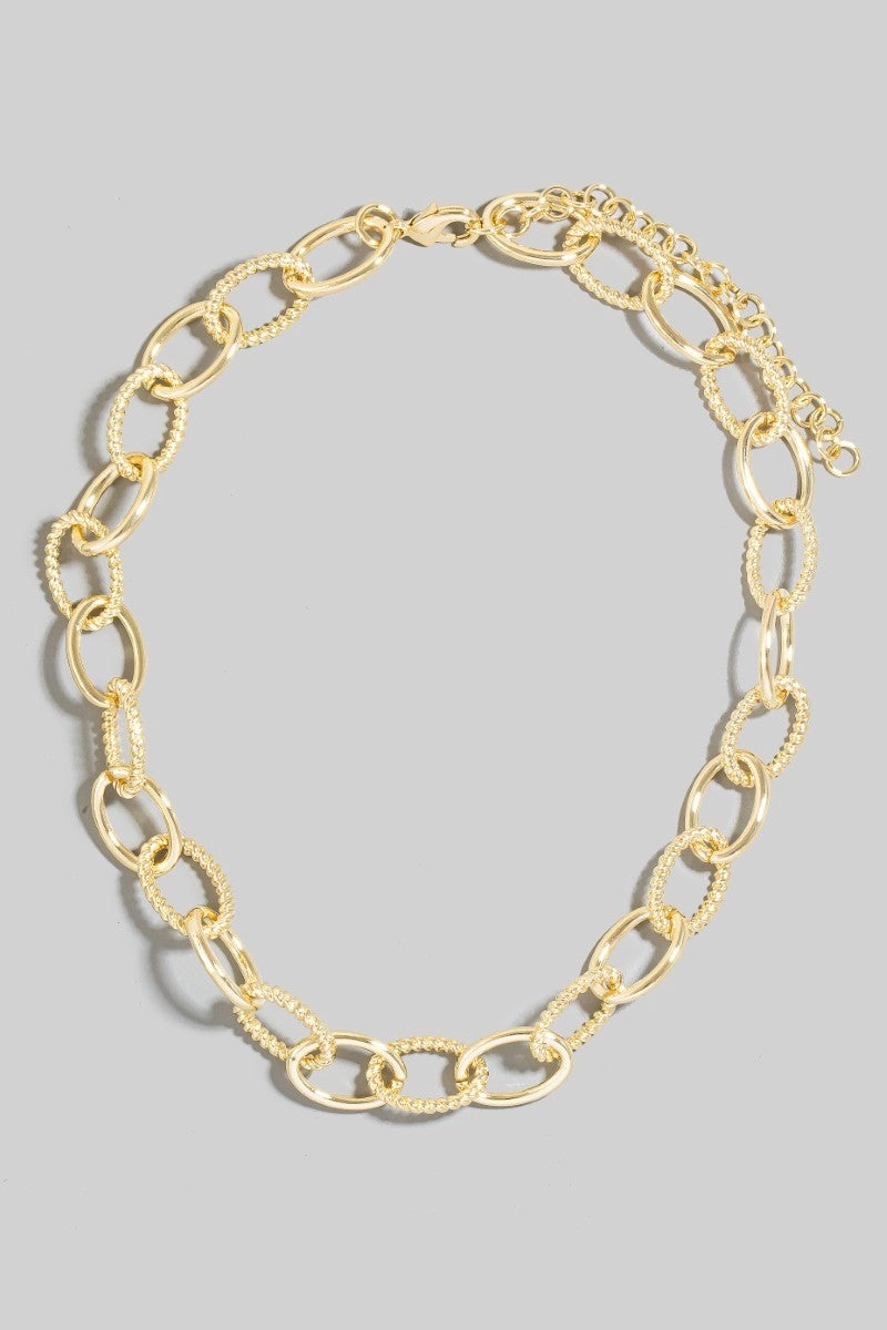 NYLAND Una Mixed Oval Chain Link Necklace - 16"
