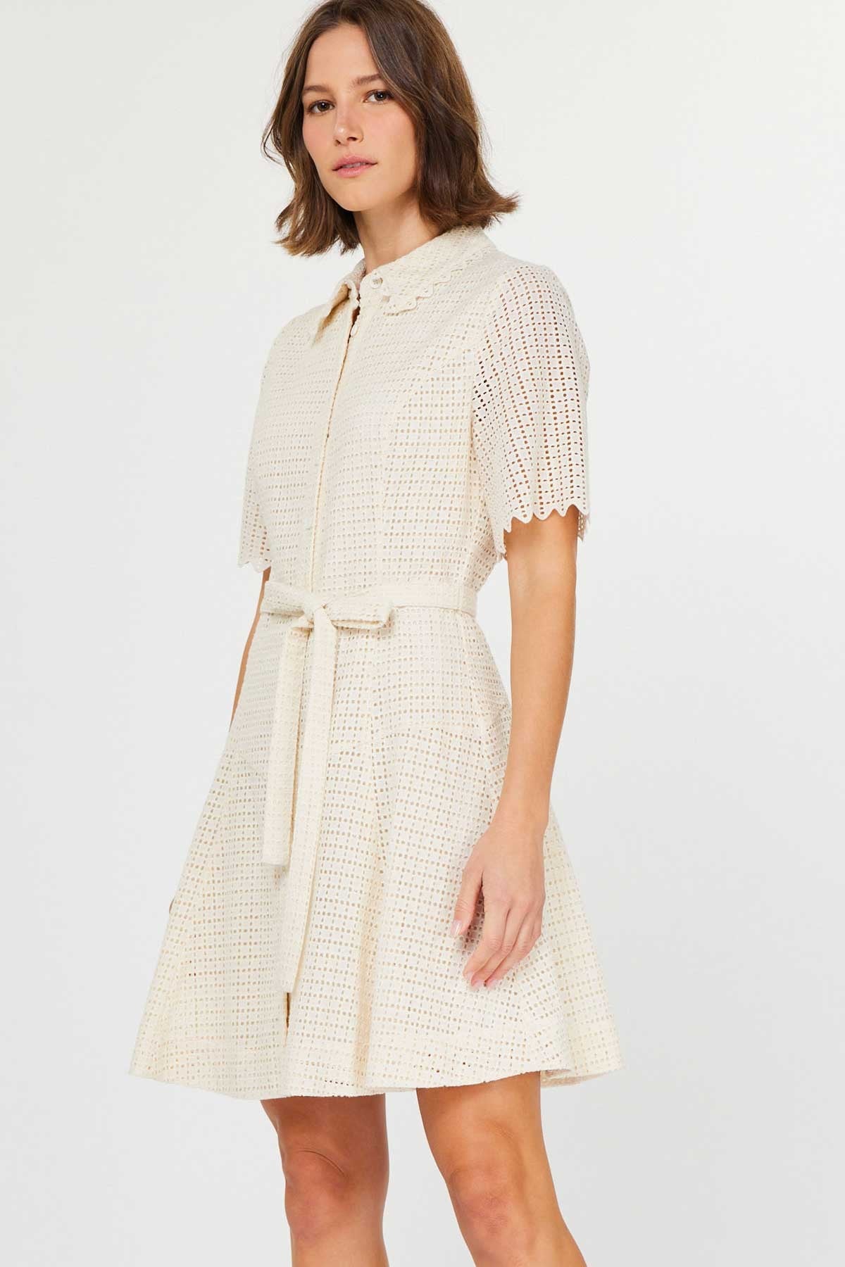 NYLAND Ursula SS Collar Button Down Dress