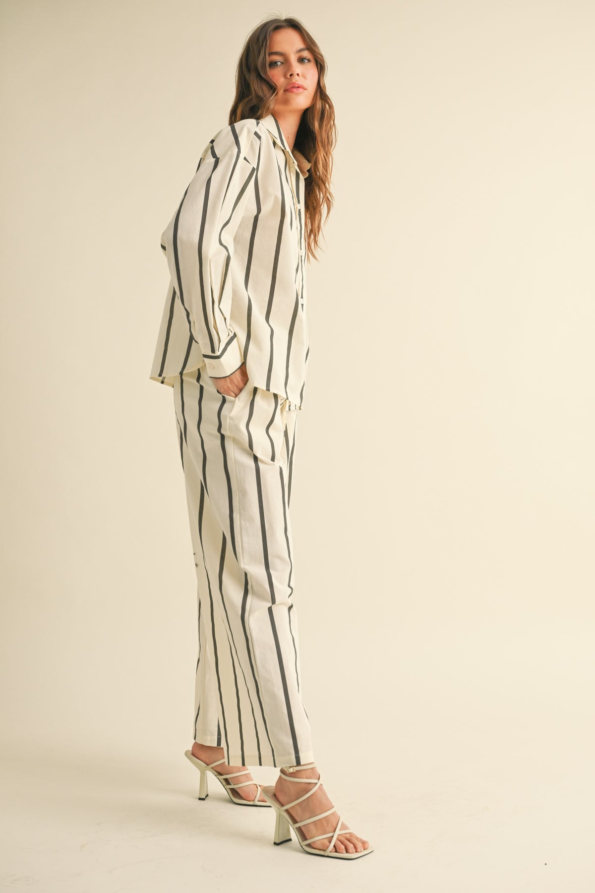 NYLAND Melanie Stripe Straight Leg Pants