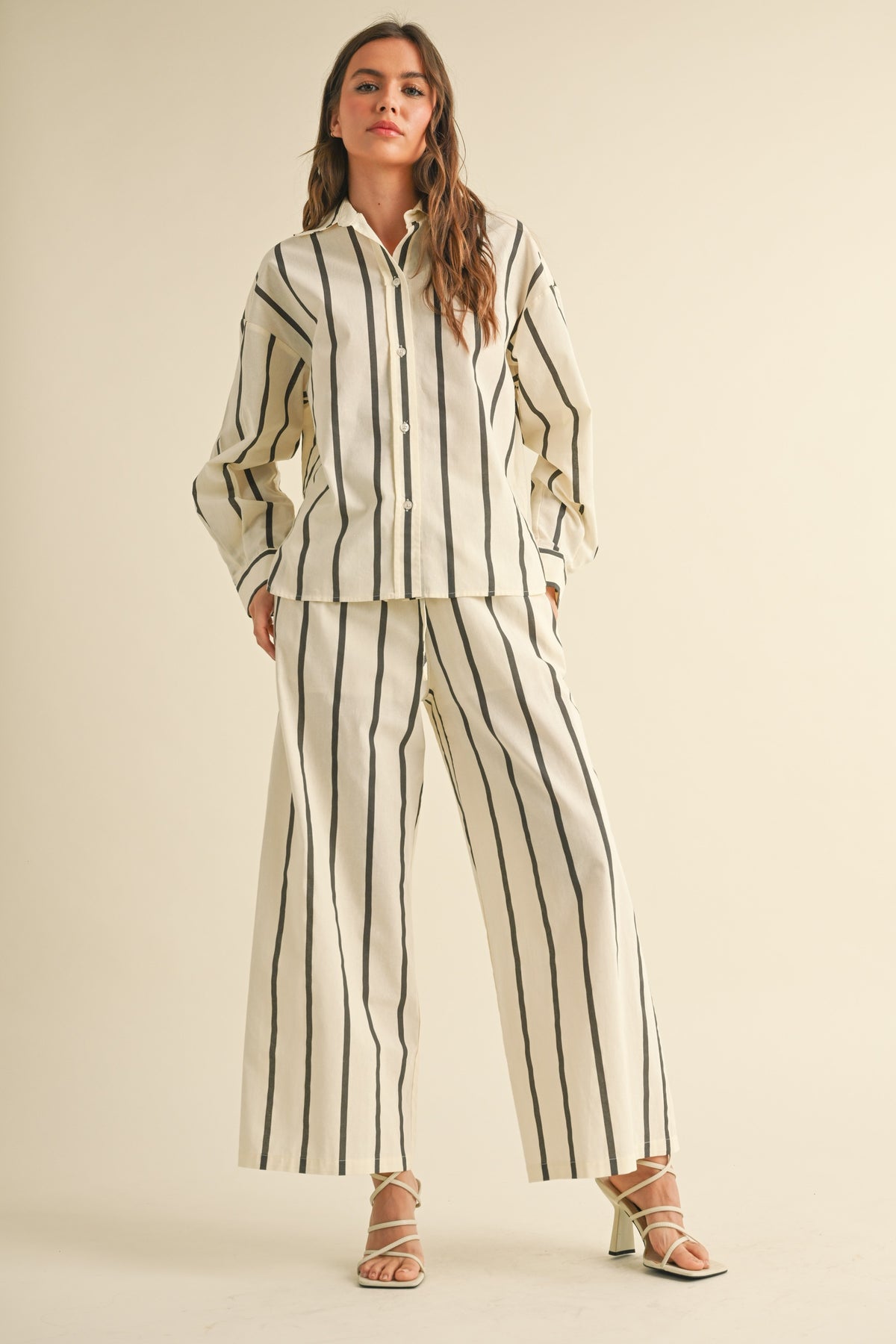 NYLAND Melanie Stripe Straight Leg Pants