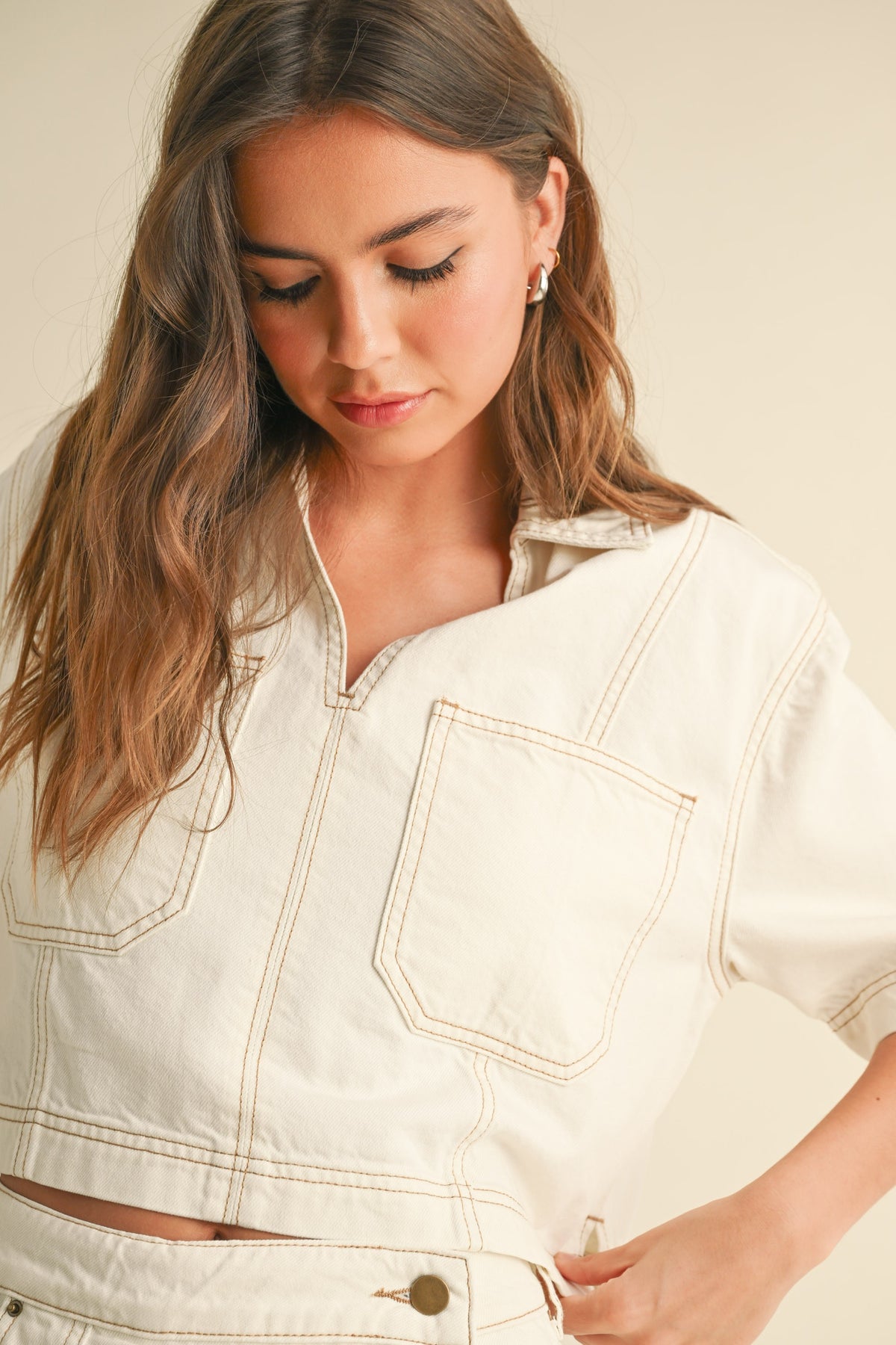 NYLAND Idra Stitch Detail SS Shirt