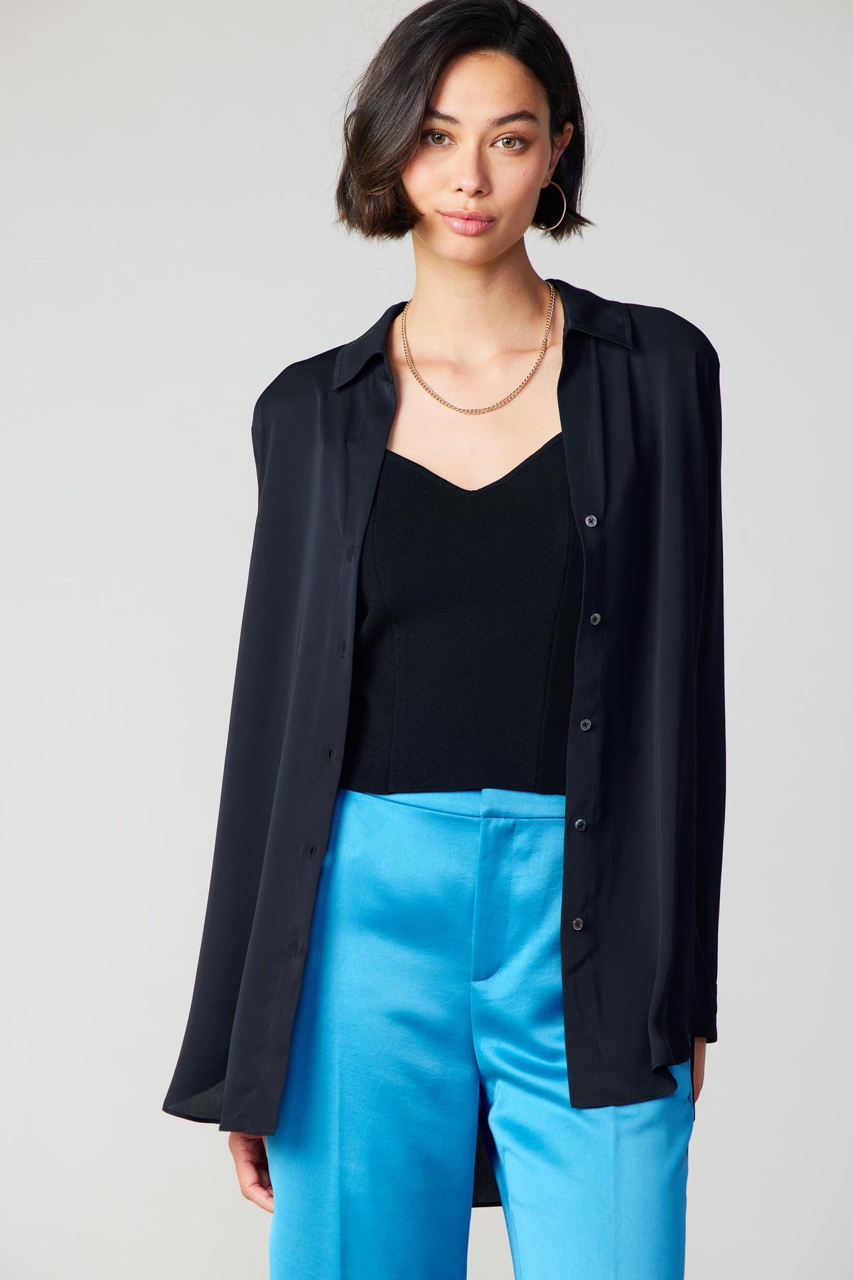 NYLAND Marion LS Spread Collar Button Down