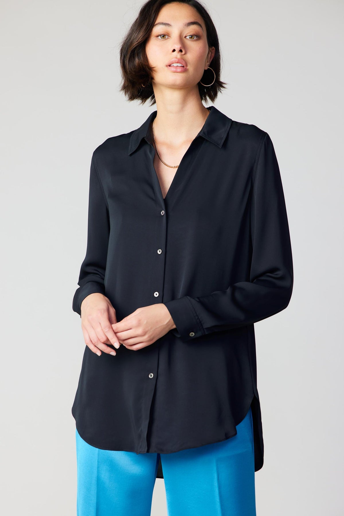 NYLAND Marion LS Spread Collar Button Down