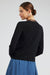 NYLAND Aspen V-Neck Lace Detail Sweater Black