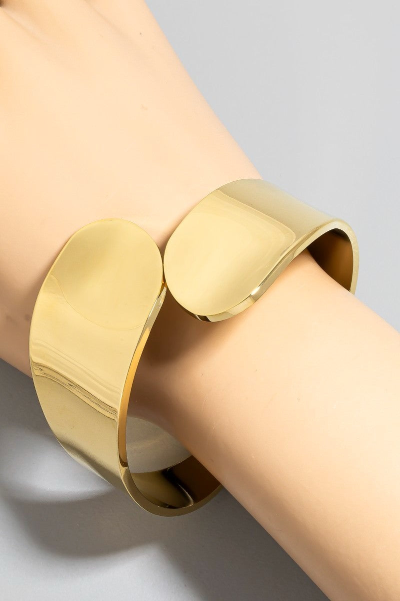 NYLAND Nyx Stainless Steel Flat Wrap Around Cuff Bracelet