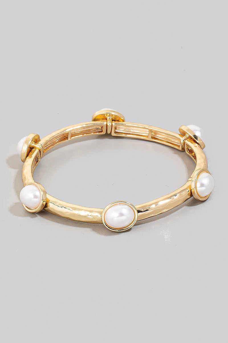 NYLAND Alba Pearl Charms Elastic Bracelet